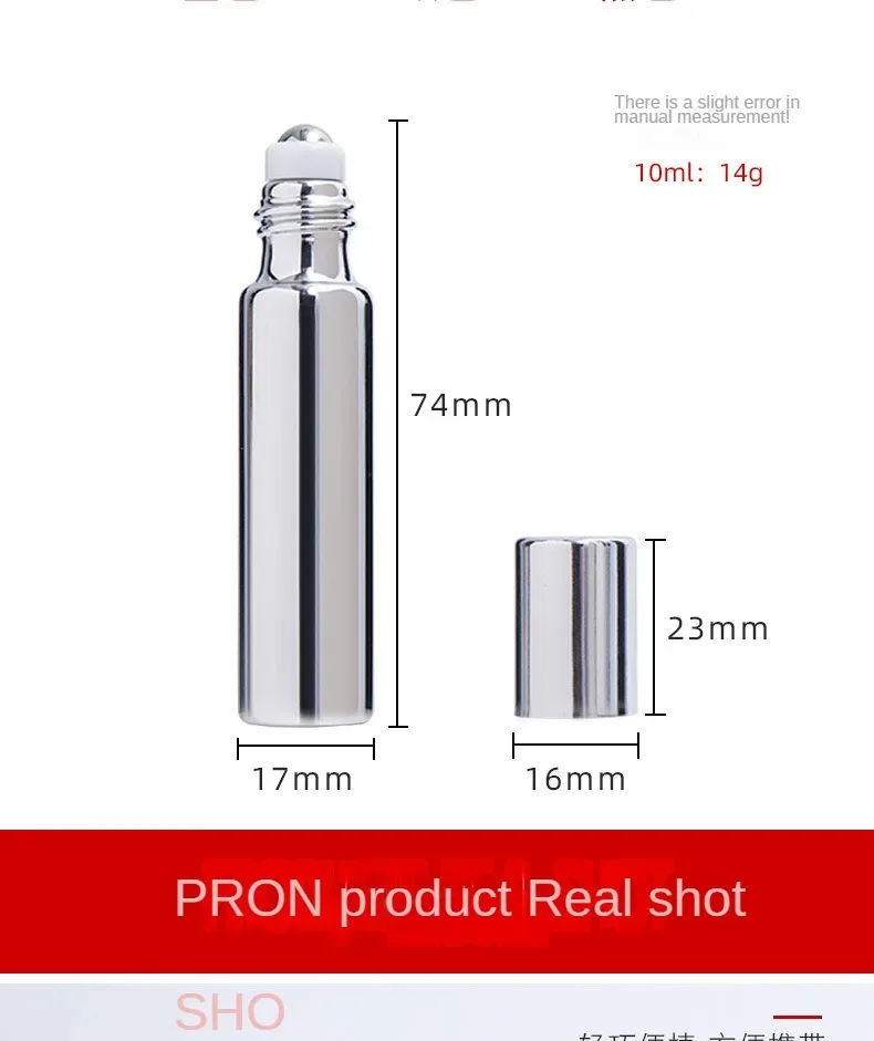 5ml/10ml Metal Roller Refillable Bottle | Mini Glass Perfume & Essential Oil Container, UV-Coated Corrosion-Resistant Glass, Leak-Proof Travel Cosmetic Atomizer, Roll-On Design for Face, Body & Fragrance undefined