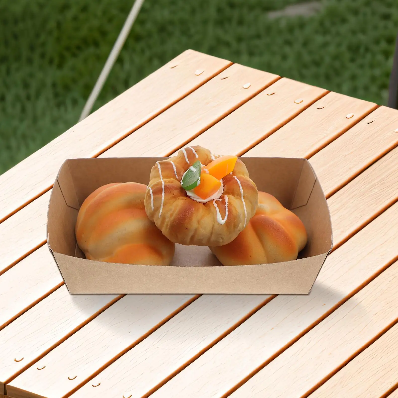 50pcs Disposable Paper Sandwich and Hot Dog Boxes, Kraft Food Boat Trays for Takeout, Picnic, BBQ, Fried Foods, and Party Snacks 19