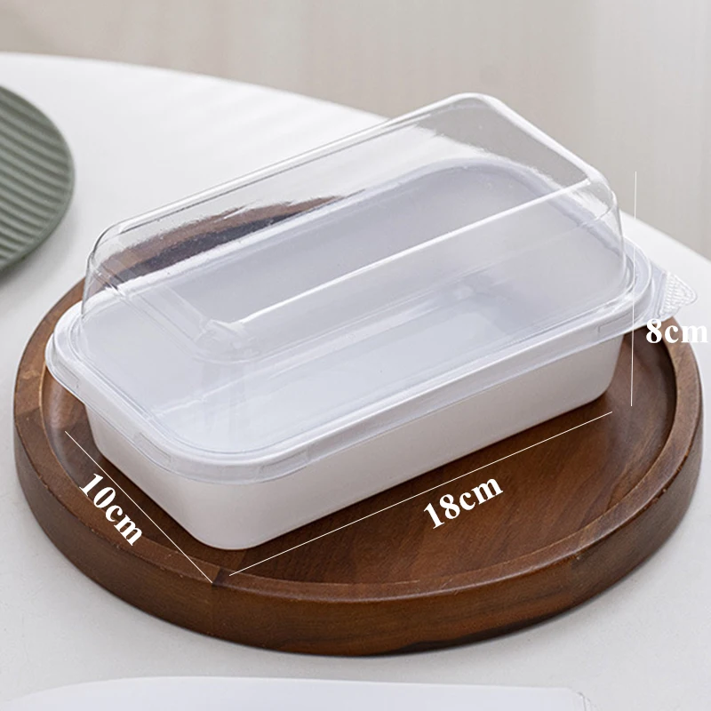 50pcs Clear Lid Roll Cake Boxes for Hot Dogs, Sandwiches, Desserts, Candy, Chocolate, Mousse – Plastic Takeout Containers for Parties, Weddings, Christmas, and Home Use - 图片 7