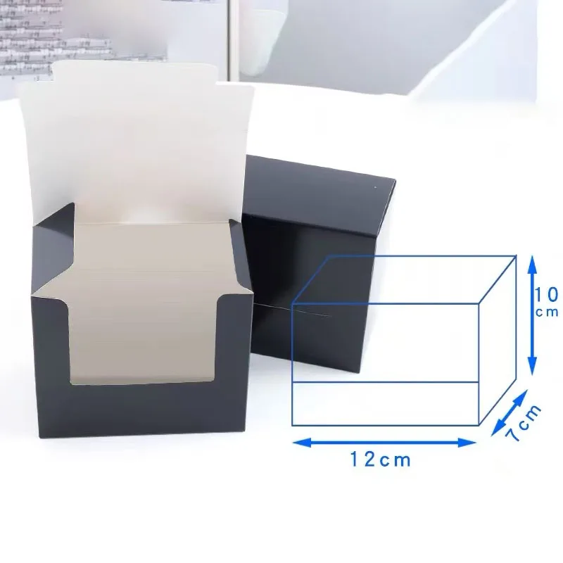 50pcs Black Paper Sandwich Boxes, Disposable Burger, Toast, Bread, Donut, Egg & Pastry Packaging Boxes for Bakery, Breakfast, Lunch, Takeout, Cafes, Restaurants, Food Supplies 5