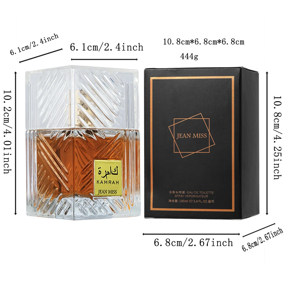 100ml Glass Perfume Bottle with Premium Gift Box Set, Leak-Proof and Durable Design for Unisex Fragrance, Elegant Transparent Packaging for Daily Use, Stylish Display, Romantic Occasions, and Luxury Gifting 2