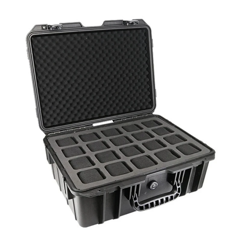 Waterproof Watch Storage Box for Men with Secure Anti-Drop Design, Portable Jewelry Display Case and Toolbox Organizer for Travel and Home, Protective Suitcase for Watches, Bracelets, Rings, and Accessories 26