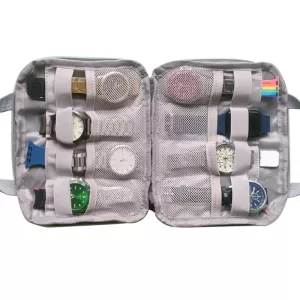 Travel Watch Organizer | Handheld Watchband Storage Box for Apple Watch Straps, Waterproof Travel Case for Smart Watches, Portable Wriststrap Organizer, Durable Protective Bag for Watch Lovers, Easy Carry Watch Travel Holder