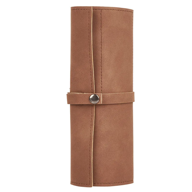 Travel Watch Organizer | 5-Slot Full Grain Leather Watch Band Roll Organizer, Handmade Portable Travel Case with Zipper Closure, Elegant Storage Box for Wristwatch Straps, Jewelry and Accessories, Easy Carry for Watch Lovers - 图片 7