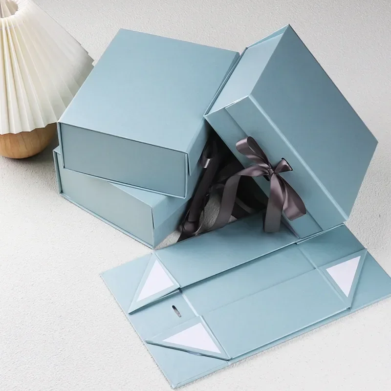 10PCS Luxury Magnetic Gift Boxes with Custom Logo, Foldable Cardboard Proposal Boxes for Bridesmaid or Birthday Gifts, Elegant Packaging Boxes for Jewelry, Wedding, Party, and Boutique Presentation - 图片 19