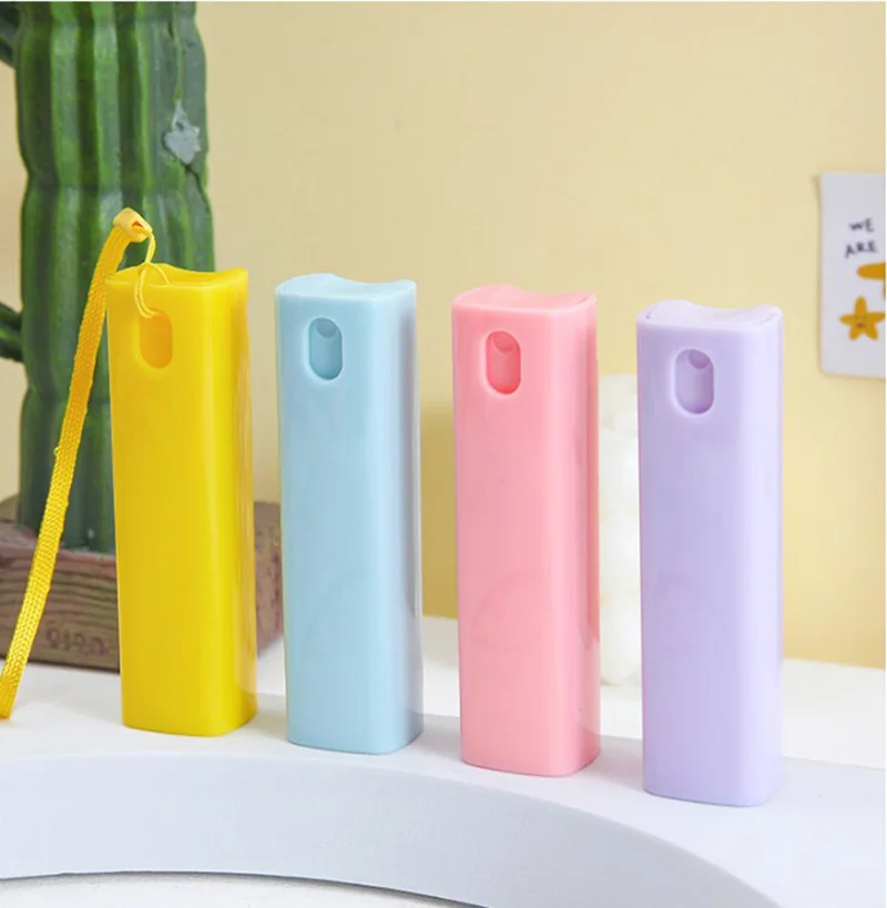 10ml Portable Fine Mist Spray Bottle Empty Refillable Mini Perfume Atomizer Alcohol Sanitizer Water Sprayer Container Leakproof Travel Size Plastic Glass Reusable Dispenser for Liquid Storage
