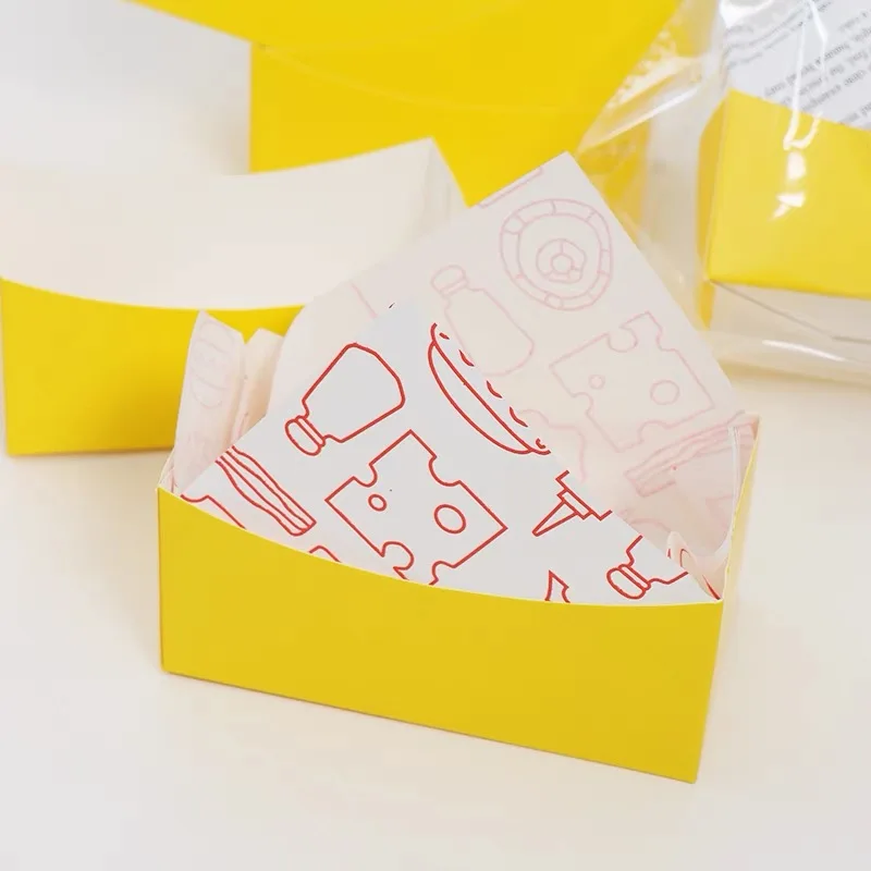 50pcs Creative Paper Boxes for Sandwiches, Toast, Egg Burn, Hot Dogs, Burgers, and DIY Baking, Disposable Party and Internet-Style Food Packaging 4