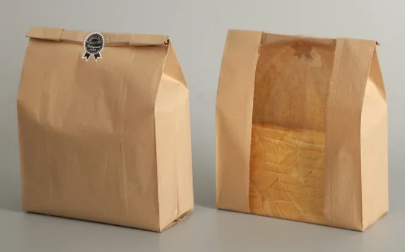 100 Pack Oil-Resistant Kraft Paper Food Bags with Transparent Window – Brown & White Bread, Toast, and Bakery Packaging Pouches for Daily Use, DIY, and Homemade Treats - 图片 7