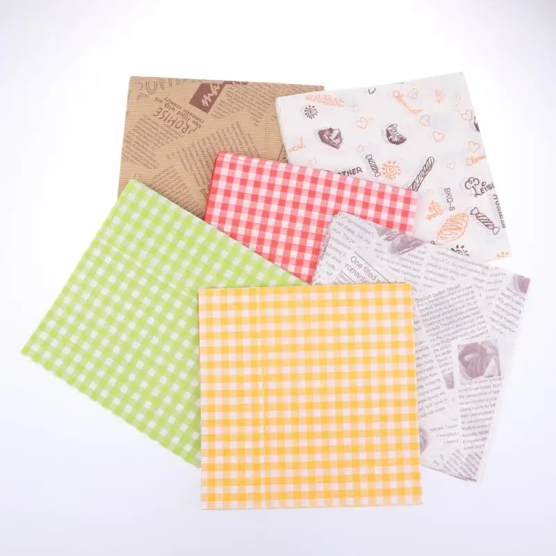 50 Pieces Premium Grease-Resistant Baking Paper Bags 18x18cm for Sandwiches, Donuts, Burgers, Fried Snacks, Picnic & BBQ Food Wrapping, Leak-Proof, Durable, Kitchen & Party Essentials 5