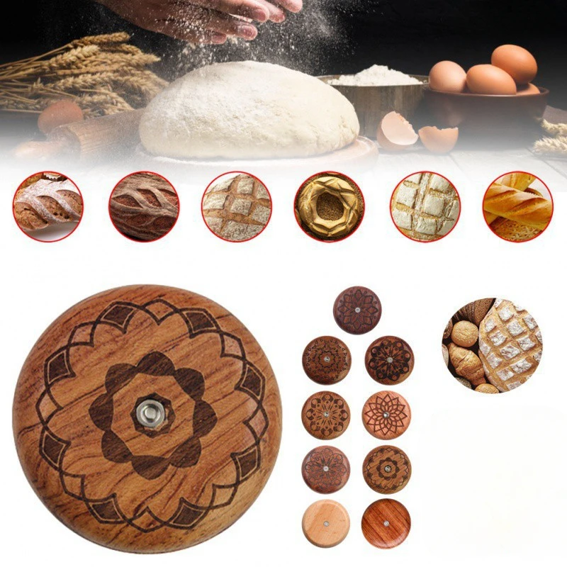 Professional Bread Lame Scoring Tool with Wooden Handle – Arc Curved Bread Knife/Slicer/Cutter with 5 Replaceable Blades, Dough Scoring Razor for Artisan Bakery, Sourdough, Home Baking, Includes Protective Case