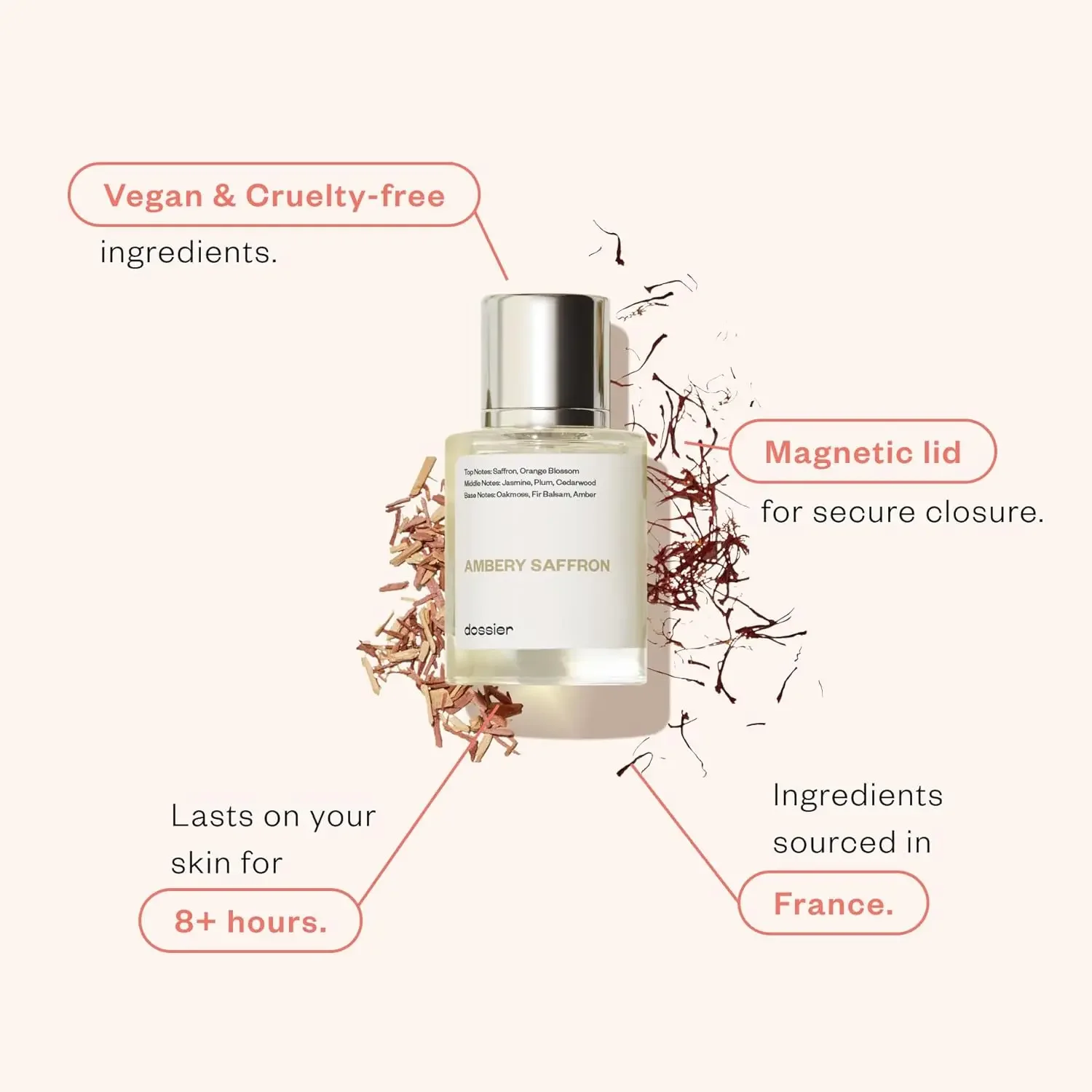 Luxury Empty Perfume Bottle with Gift Box – 50ml Refillable Unisex Container, Glass / PET / Acrylic / Metal Bottle with Alloy, ABS, or Wood Cap, Premium Paperboard, Kraft, or Recycled Box with Matte, Glossy, or Embossed Finish and Velvet, Satin, or EVA Foam Interior - 图片 3