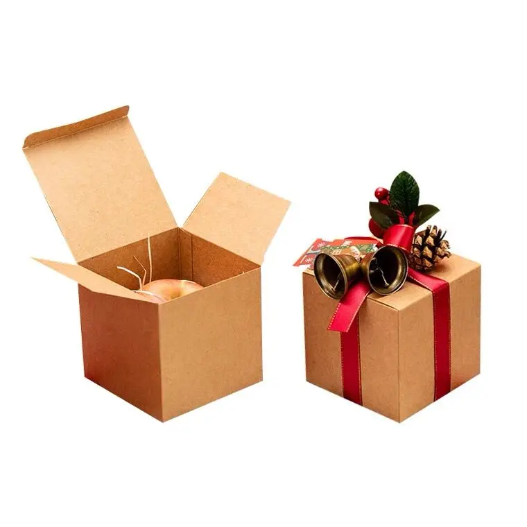 Kraft Paper Gift Boxes for Candles, Lipstick, Perfume, Cosmetics, Cake, Candy, DIY Biscuits, and Party Favors, Eco-Friendly Packaging for Weddings, Birthdays, and Events, Reusable Paper Containers, Factory Direct Supply 31