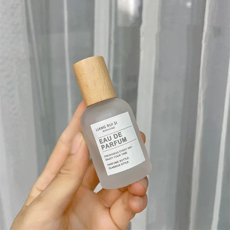 10pcs 30/50ml Frosted Glass Perfume Bottles – Refillable Screw Wooden Lid Atomizer Containers, Fine Mist Spray Dispensers for Fragrance, Essential Oils, Cosmetic Liquids, Travel or DIY Storage 8