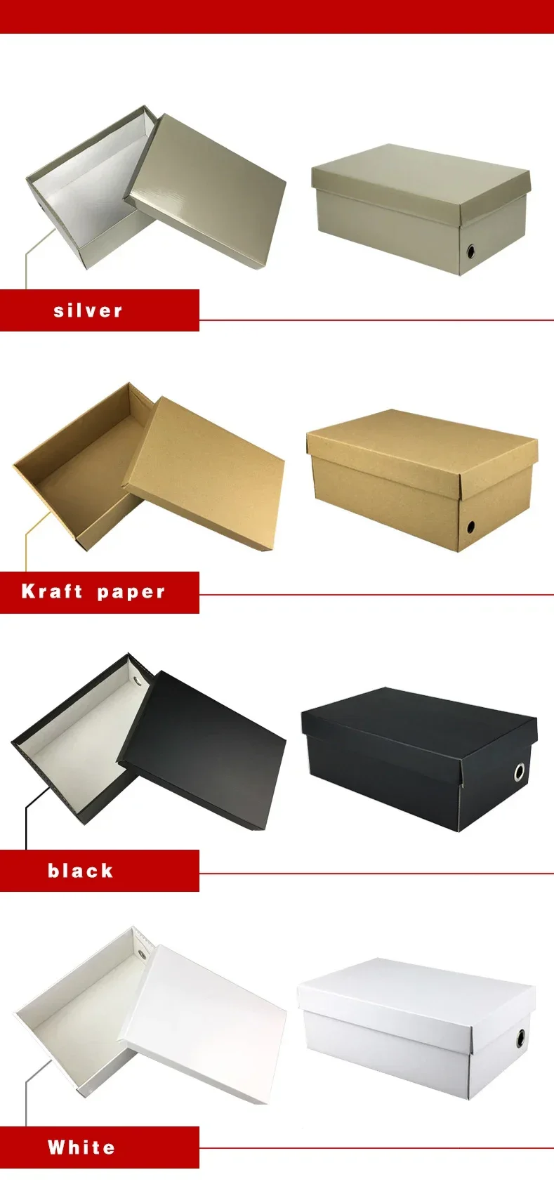 1Pc Shoes Storage Box Gift Box – Kraft Paper Packaging for Men’s and Women’s Shoes, Eco-Friendly Foldable Shoe Box, Durable Organizer for Sneakers, Heels, Boots, Professional Presentation 5