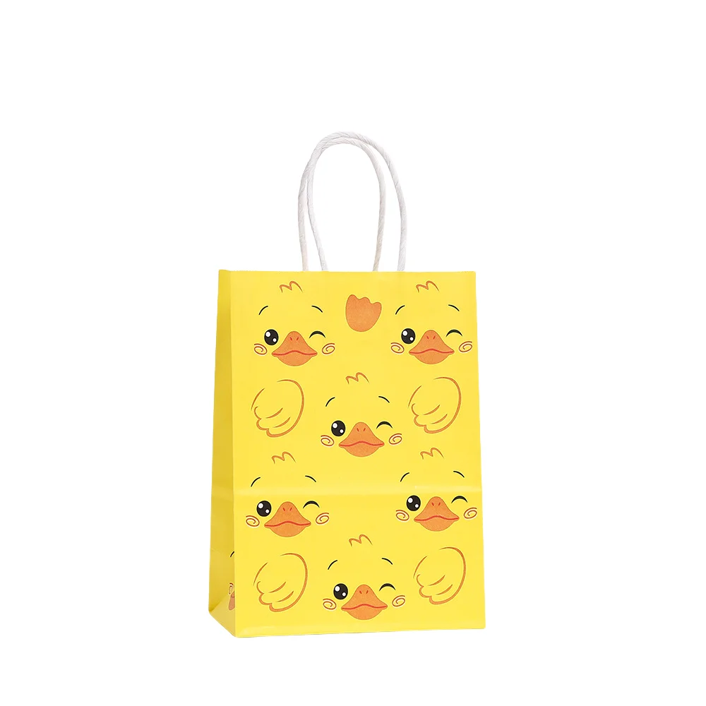 LPZHI Yellow Duck Gift Bags, Cute Duckling-Themed Party Tote Bags for Sweets, Candy, Small Gifts or Mini Bakery Packaging, Reusable Designer Kraft Paper Bags, Factory Direct Supply LPZHI Yellow Duck Gift Bags, Cute Duckling-Themed Party Tote Bags for Sweets, Candy, Small Gifts or Mini Bakery Packaging, Reusable Designer Kraft Paper Bags, Factory Direct Supply