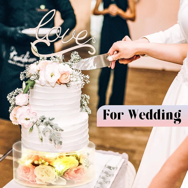 2Pcs Acrylic Cake Stand Fillable Risers, Clear Tiered Cake Display Boxes, Stackable Dessert Stand for Wedding, Birthday, Party, Bakery, Cupcakes, Pastries, Mousse, Holiday Celebration, Elegant Dessert Table Presentation