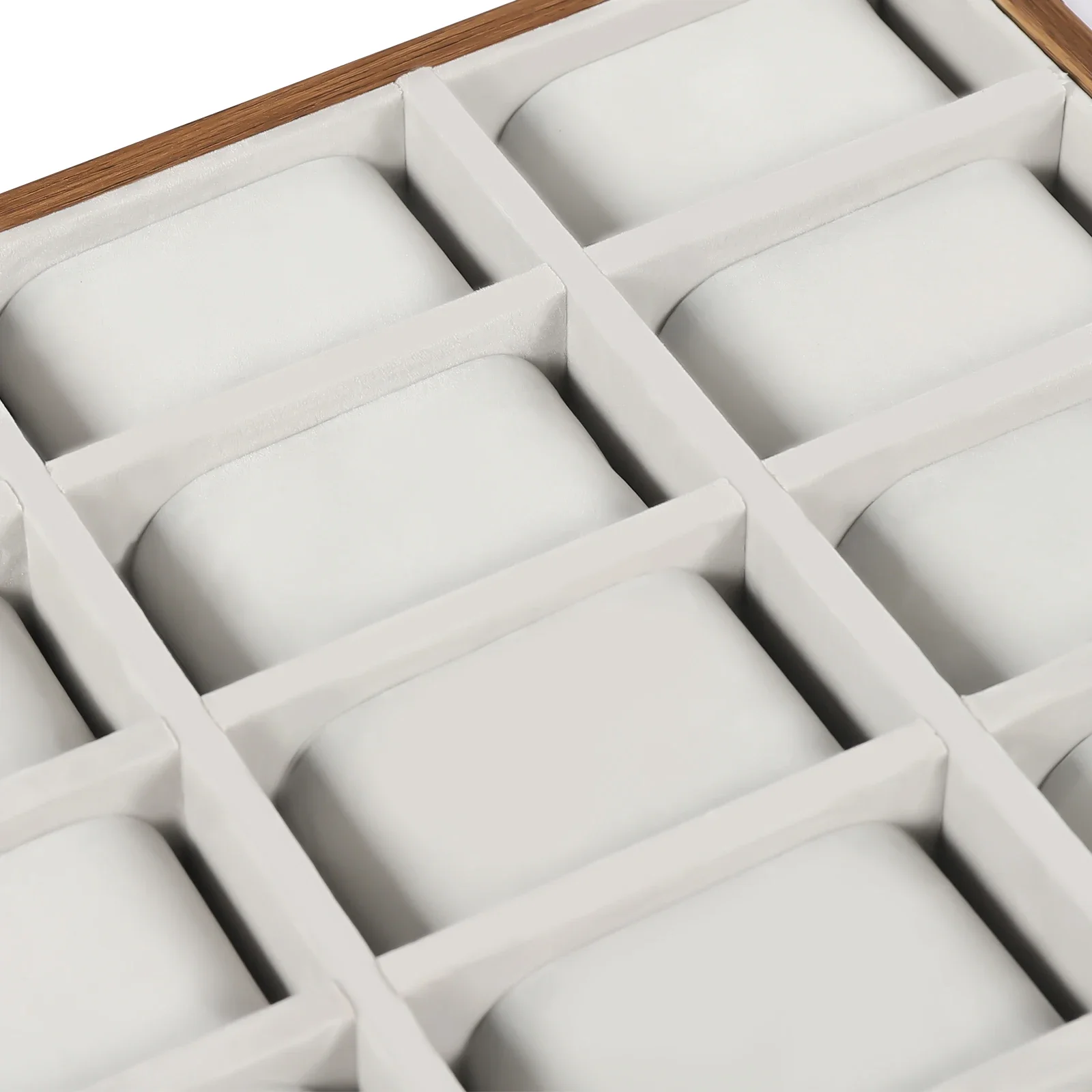 Luxury Wooden 30-Slot Watch Display Organizer Box with Soft Velveteen Pillows, Modern Large Jewelry and Timepiece Storage Case, Elegant Gift Presentation for Men and Women 7