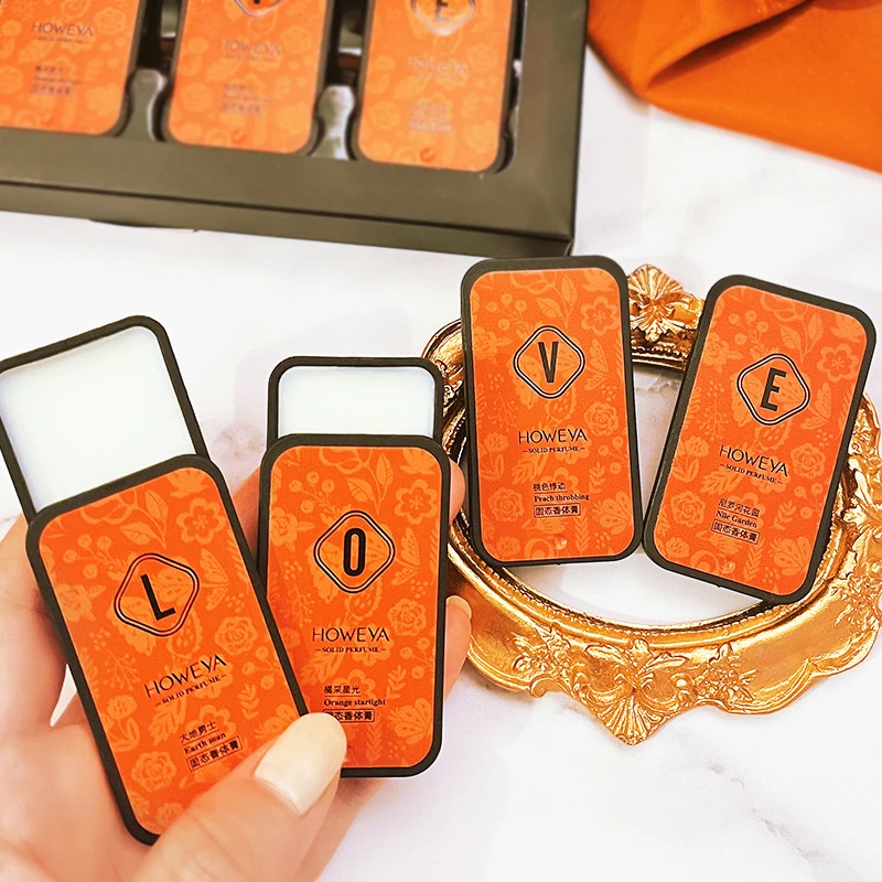 10g Unisex Solid Perfume Jar with Luxury Packaging – High-Quality Glass, PET & Resin Containers, Metal & Wooden Caps, Portable Pocket Size Travel Fragrance Case with Gift Box for Men & Women 1