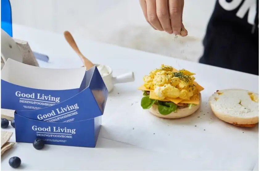 50pcs Sandwich Packaging Boxes, Hamburger, Toast & Bread Paper Trays, Disposable Food Wrapping Bags for Takeout, Party, Bakery, Restaurant, Breakfast, Lunch, Catering, Snack Packaging 6