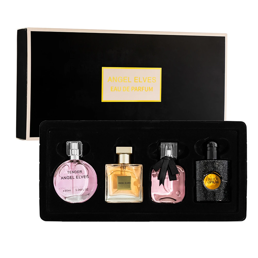 Luxury Empty Perfume Bottle and Gift Box Set – 4 Refillable 30ml Containers (120ml Total) in Glass PET Acrylic or Metal with Alloy ABS or Wooden Caps, Premium Paperboard Kraft or Recycled Boxes with Matte Glossy or Embossed Finish - 图片 2