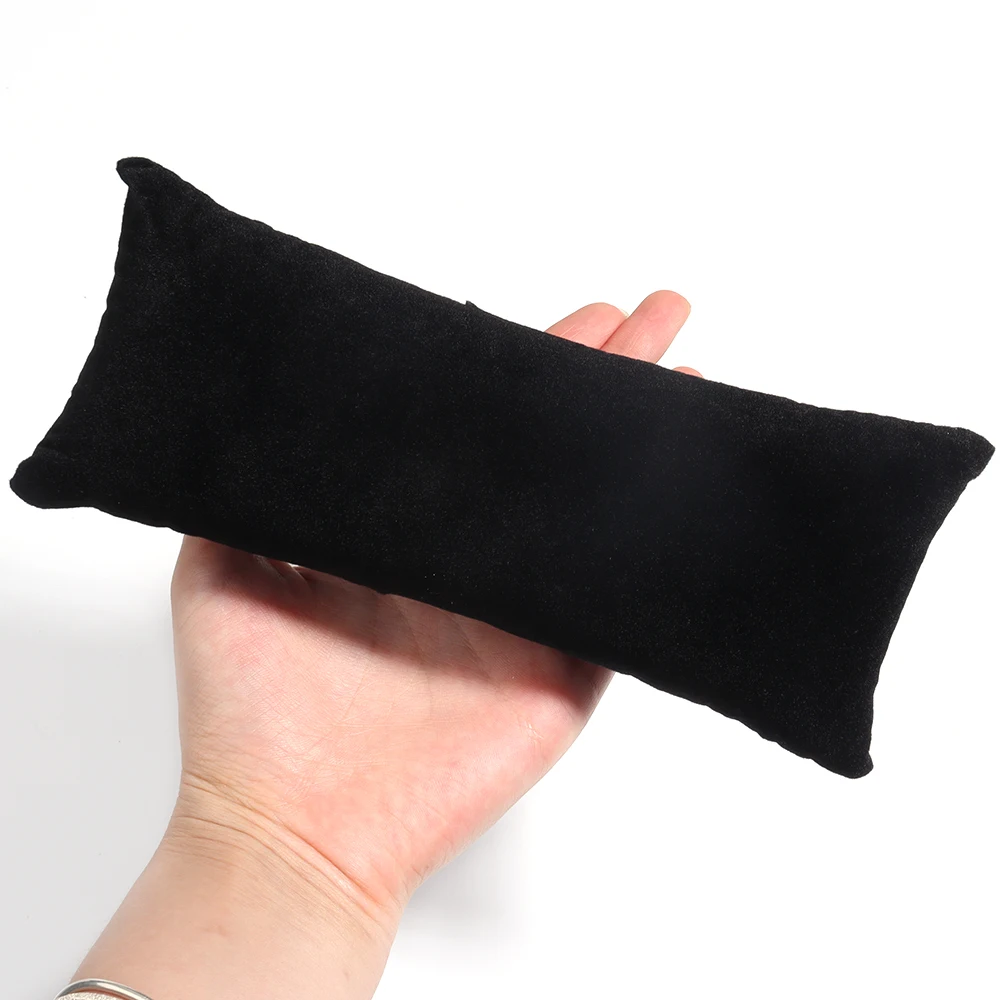 Bracelet & Watch Display Pillow Jewelry Cushion Holder – Soft Velvet PU Bangle Show Pad Photography Prop for Jewelry Store, Counter Display & Wholesale Organizer Accessories - 图片 13