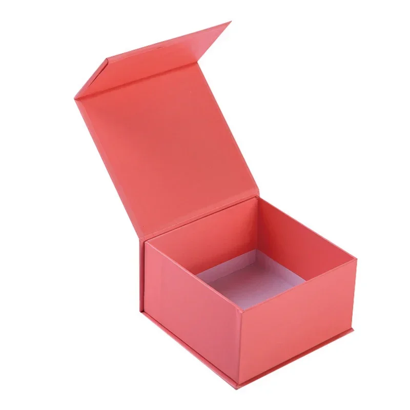 200PCS Custom Design Magnetic Gift Boxes, Luxury Cardboard Paper Packaging Boxes with Printed Logo, Foldable Rigid Boxes for Retail, Jewelry, Clothing, or Boutique Gift Presentation - 图片 5