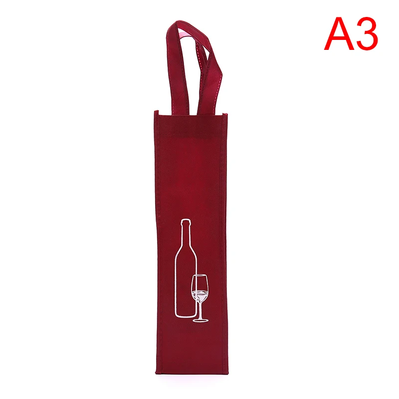 Creative Paper Gift Bags for Red Wine Bottles with String Handle, Reusable Durable Wine Bottle Packaging Bags, Elegant Party, Birthday, Wedding, Holiday Gift Packaging, Black/Red Color - 图片 11