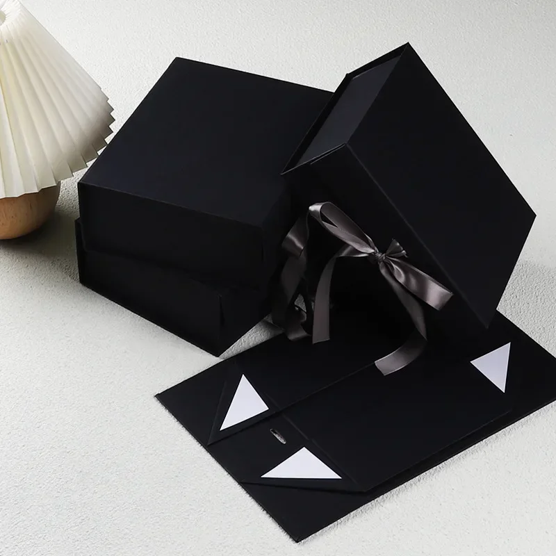 10PCS Luxury Magnetic Gift Boxes with Custom Logo, Foldable Cardboard Proposal Boxes for Bridesmaid or Birthday Gifts, Elegant Packaging Boxes for Jewelry, Wedding, Party, and Boutique Presentation - 图片 8