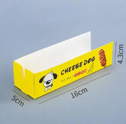 100pcs Disposable Hot Dog Paper Boxes, Food Serving Trays for Parties, Catering, Events, and Takeout, Eco-Friendly Disposable Tableware for Snacks and Meals - 图片 12