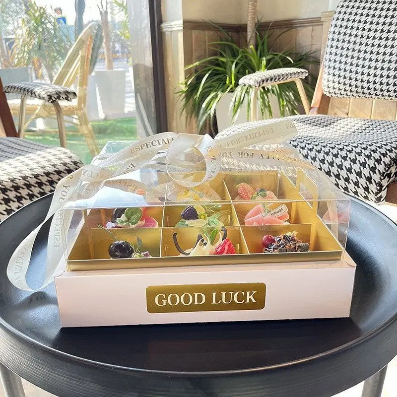 Transparent Four-Grid Dessert Cake Box 4 Compartments Clear Pastry Packaging Container for Mousse, Cupcakes, Cookies, Afternoon Tea, Picnic, Takeaway, Bakery, Party, Home Kitchen Sweet Treat Storage Transparent Four-Grid Dessert Cake Box 4 Compartments Clear Pastry Packaging Container for Mousse, Cupcakes, Cookies, Afternoon Tea, Picnic, Takeaway, Bakery, Party, Home Kitchen Sweet Treat Storage 11