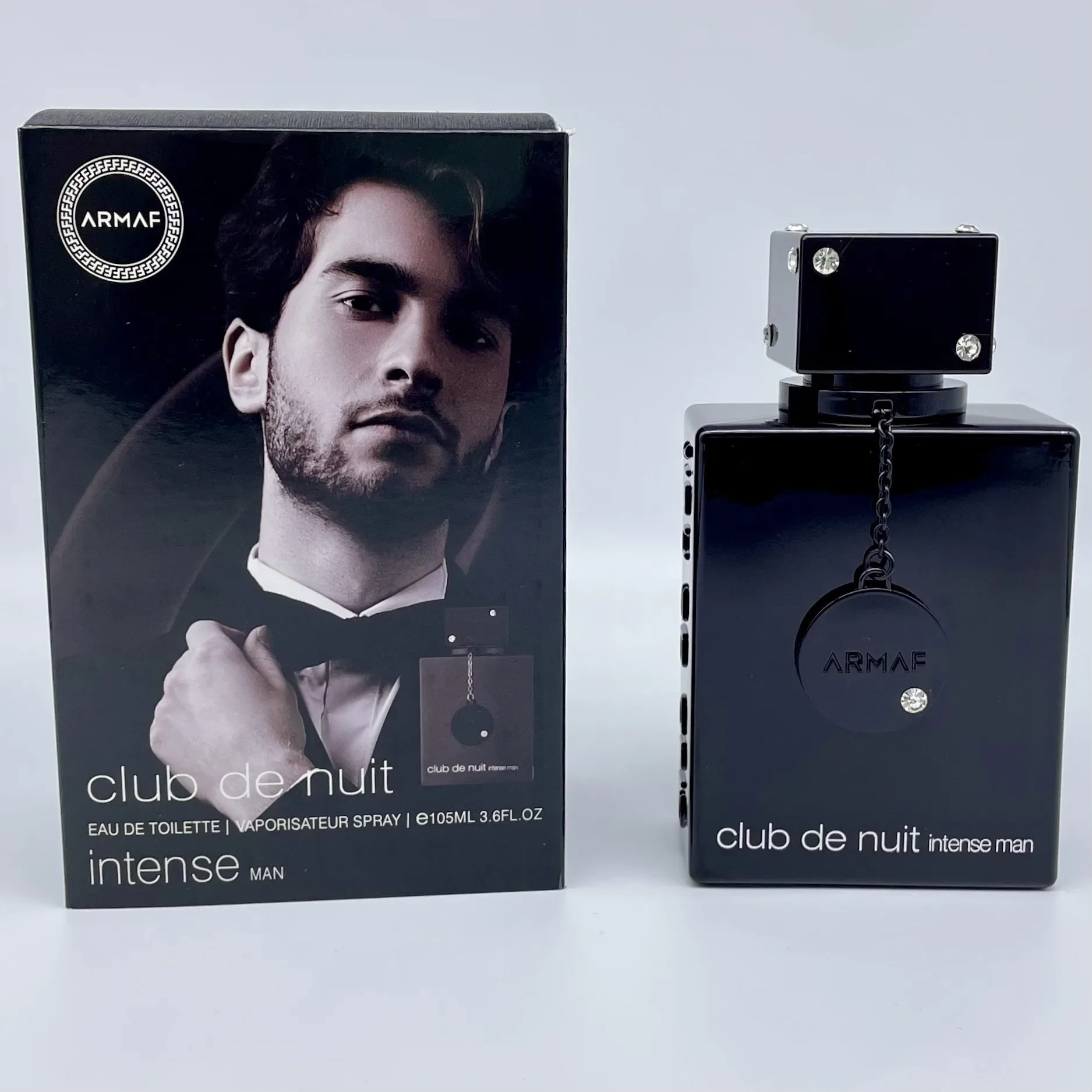 Arab Night Club Men's Perfume Bottle and Body Spray 100ML with Fine Mist Atomizer and Luxury Gift Box, Multiple Materials Including Glass, Acrylic, PET or Metal, Long-Lasting Arabic Wood Fragrance with Pheromone Effect for Retail and Gifting - 图片 2