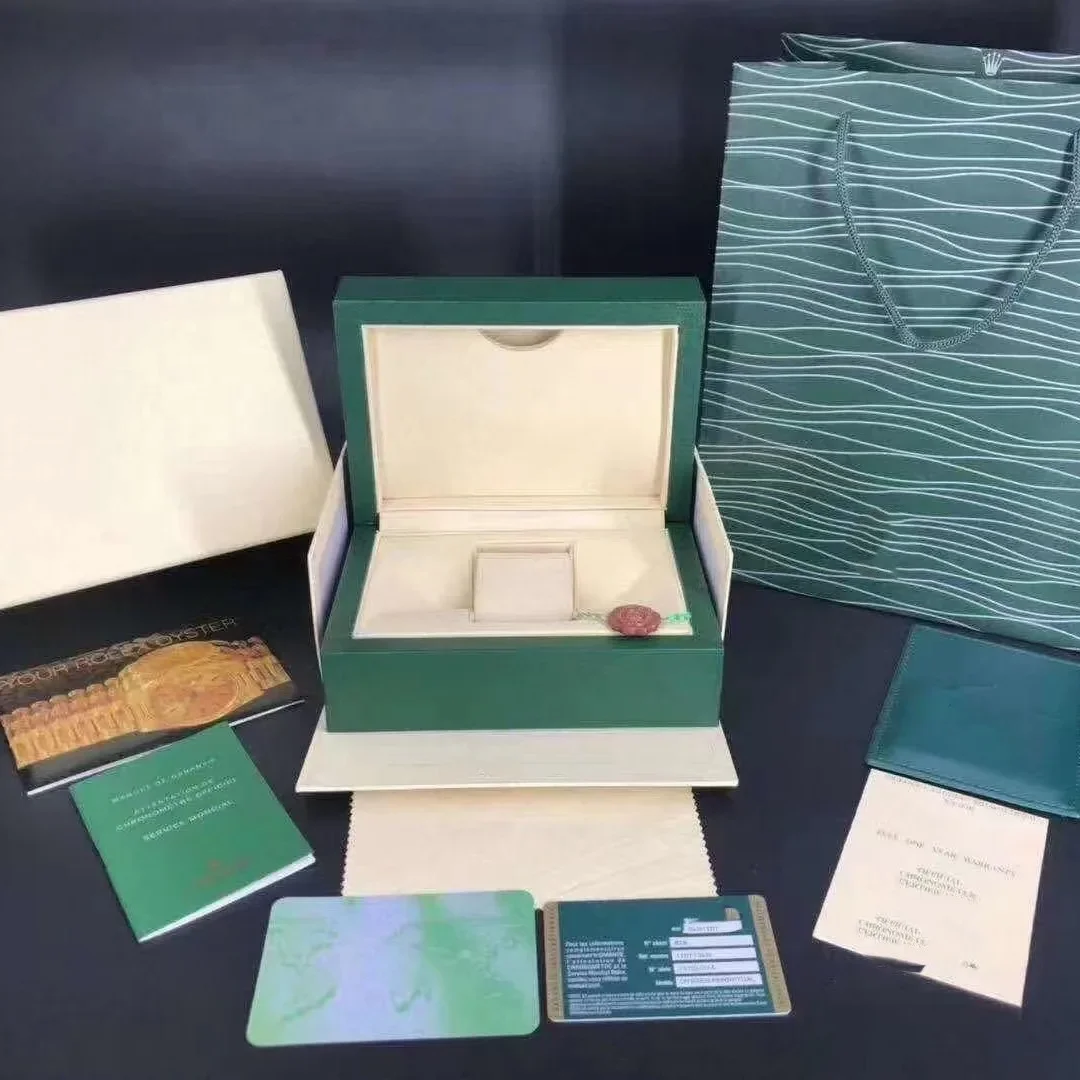 Luxury Green Watch Gift Box with Full Set Accessories – Includes Instruction Card, Protective Case, and Elegant Packaging – Compact Portable Storage Case for Men’s and Women’s Watches – Made in China - 图片 5