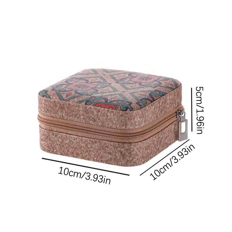 Travel Jewelry Organizer 💼 Cork Jewelry Organizer Box – Portable Travel Earring, Ring & Necklace Storage Case – Compact Multi-Compartment Display Box – Stylish & Functional Vintage Jewelry Holder – Eco-Friendly, Durable, Perfect Gift for Women 6