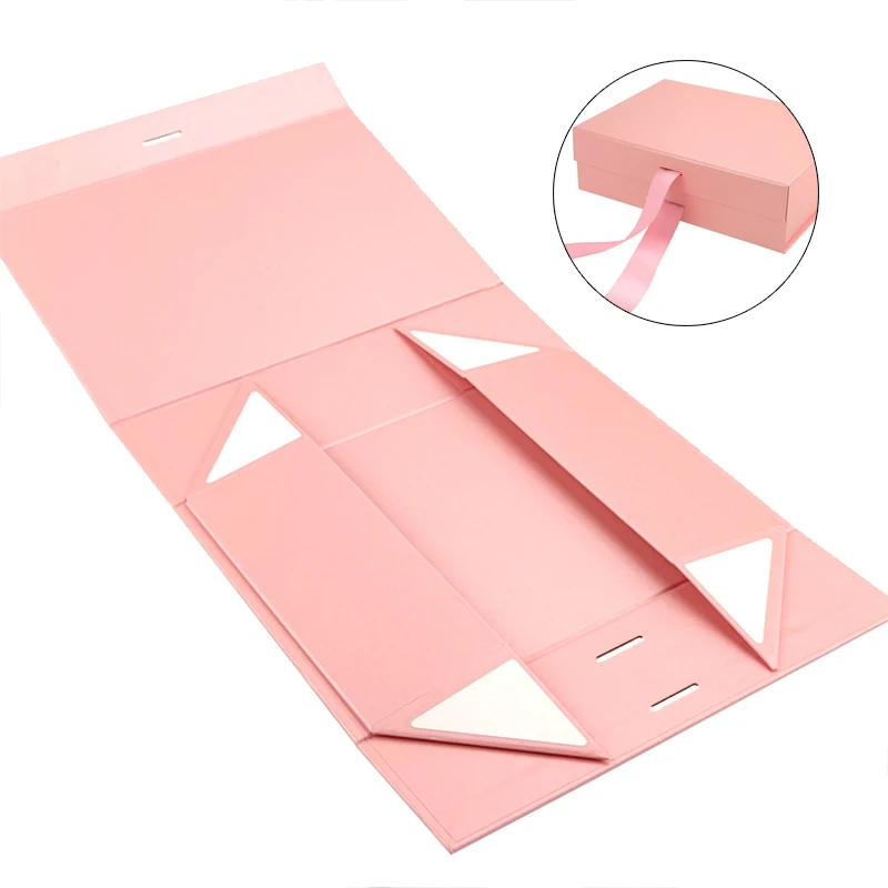 Magnetic Gift Box Kit with Lafite Grass and Greeting Cards, Black and Pink Luxury Folding Gift Box with Lid, Collapsible Paperboard Packaging for Valentine’s Day, Holiday Party, Birthday, Wedding, Anniversary 5