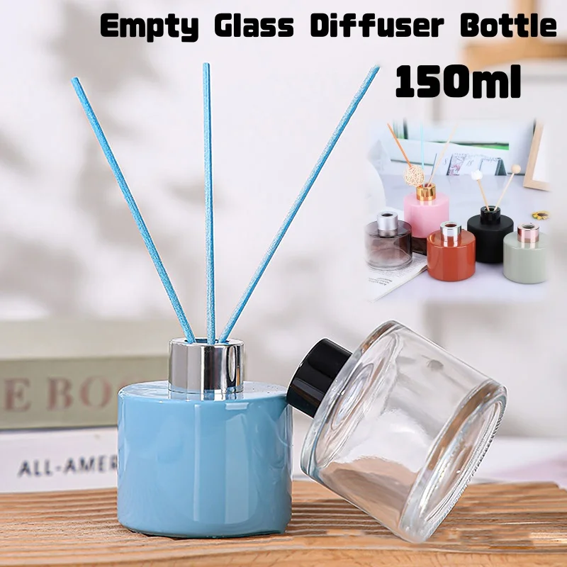 150ml Refillable Glass Diffuser and Perfume Bottles – Empty Fragrance Containers for Essential Oils, Aromatherapy, Home Decor, Stress Relief, Cosmetic Storage, Elegant and Reusable - 图片 3