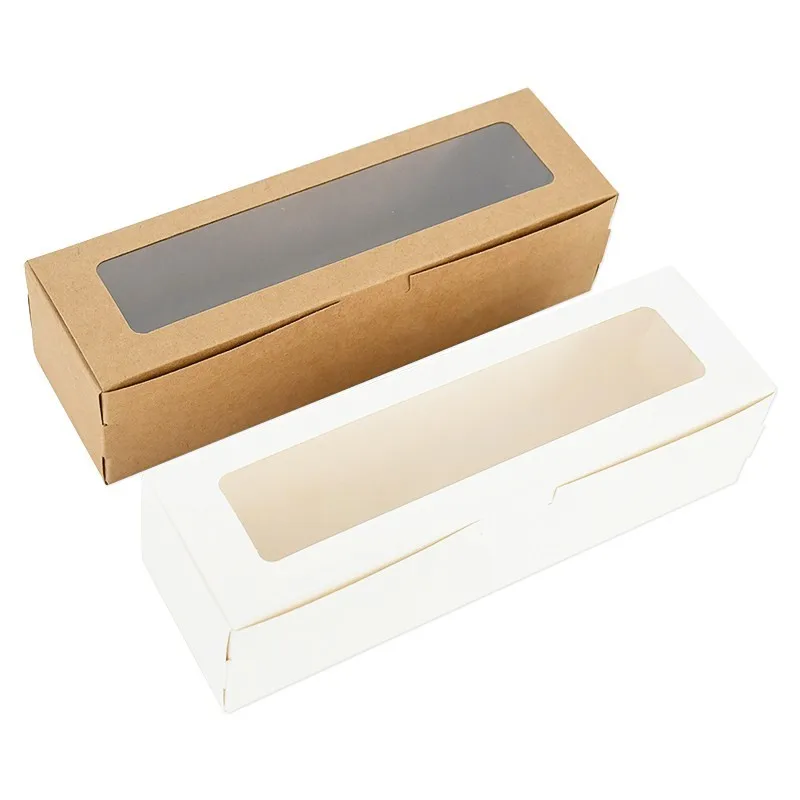 5/10pcs Macaron Boxes with Clear Window, Transparent Dessert Packaging Containers for 5-7 Macarons, Cookies, Candies, Strawberries, and Other Sweet Treats, Gift and Party Presentation Boxes - 图片 6