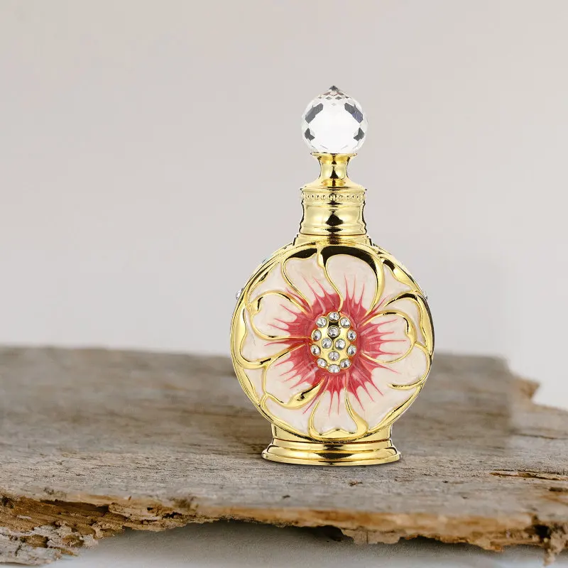 12ml Refillable Perfume Bottle for Women – Premium Arabic Essential Oil Spray, Apothecary-Style Fragrance Container, Travel-Friendly, Free Shipping, Elegant Arabesque Scent Storage for France and Middle Eastern Perfumes