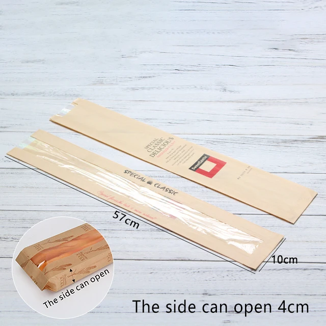 Oil Resistant Kraft Paper Bread Bags 🥖 – 50Pcs with Transparent Window for Baguette Baking, Pastries, Party Favors & Bakery Packaging, Multiple Sizes Available, Food Safe & Eco-Friendly - 图片 17
