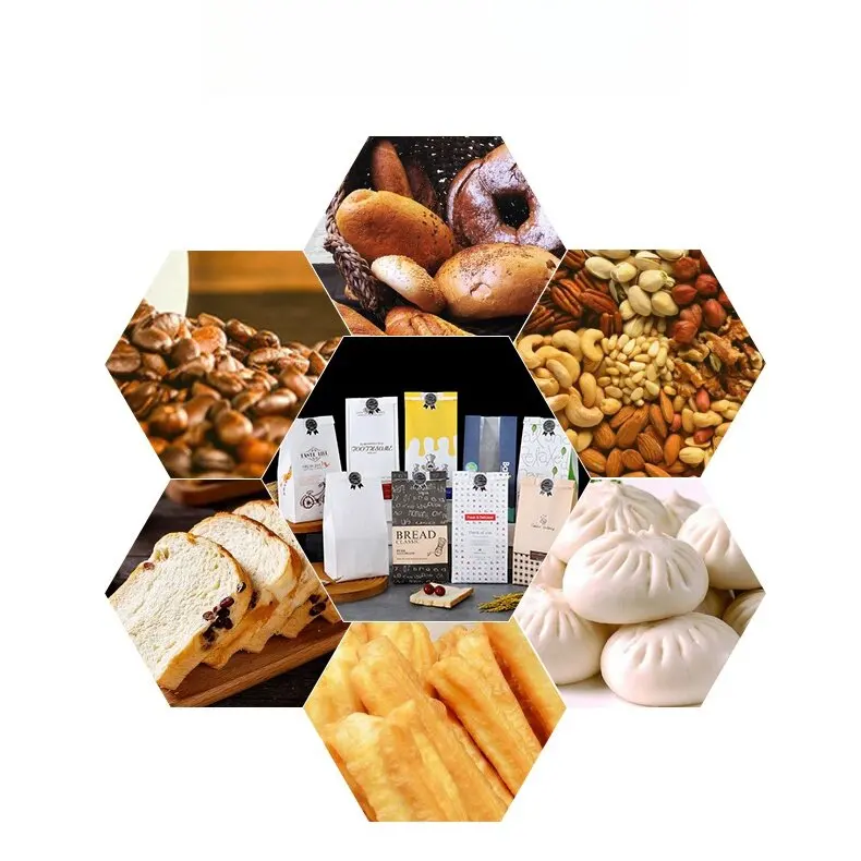 50 Pack Kraft Paper Bread Bags with Clear Window – Oil-Resistant Bakery Packaging Pouches for Toast, Breakfast, Cookies, and Party Food Supplies in Multiple Sizes 9