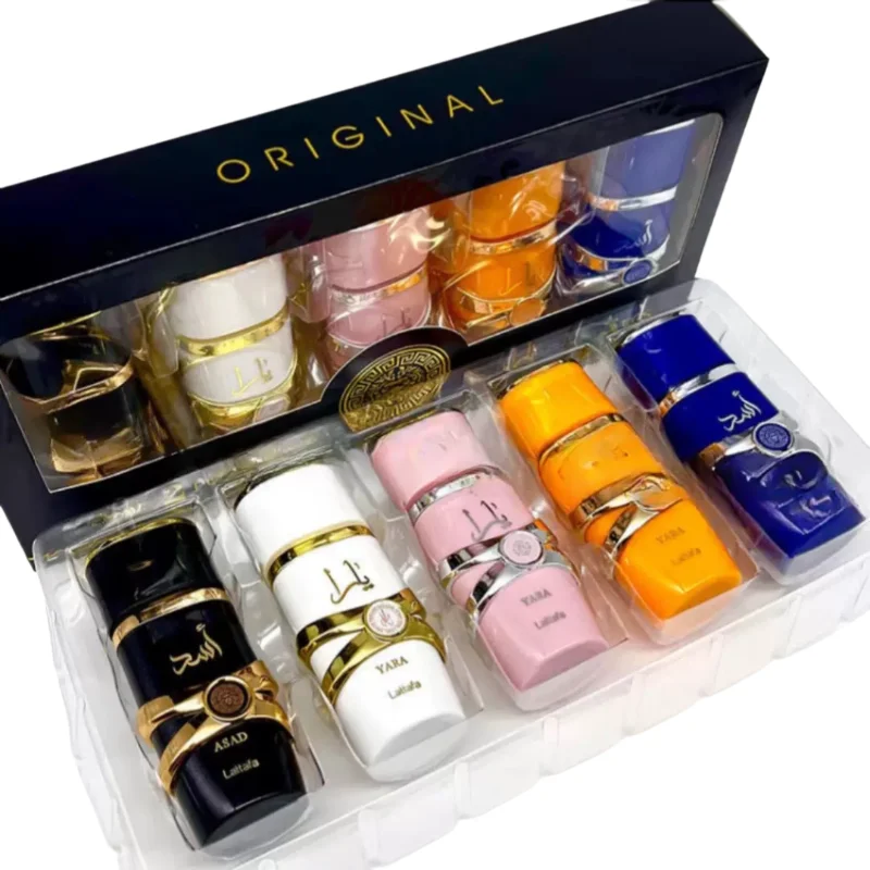 30ML x 5PCS Unisex Perfume Bottle Set with Fine Mist Spray and Luxury Gift Box, Multiple Material Options Including Glass, Acrylic, PET or Metal, Elegant Arabian Fragrance Packaging for Retail and Factory Direct Orders 1
