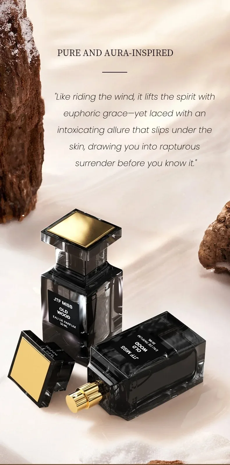 Elegant Women’s Perfume Bottle & Gift Box – Multi-Material Crystal, Glass, Ceramic, Acrylic, Wood & Metal Spray Container with Weighted Base, Plush Lined Rigid Packaging for Travel, Display, and Premium Gifting 1