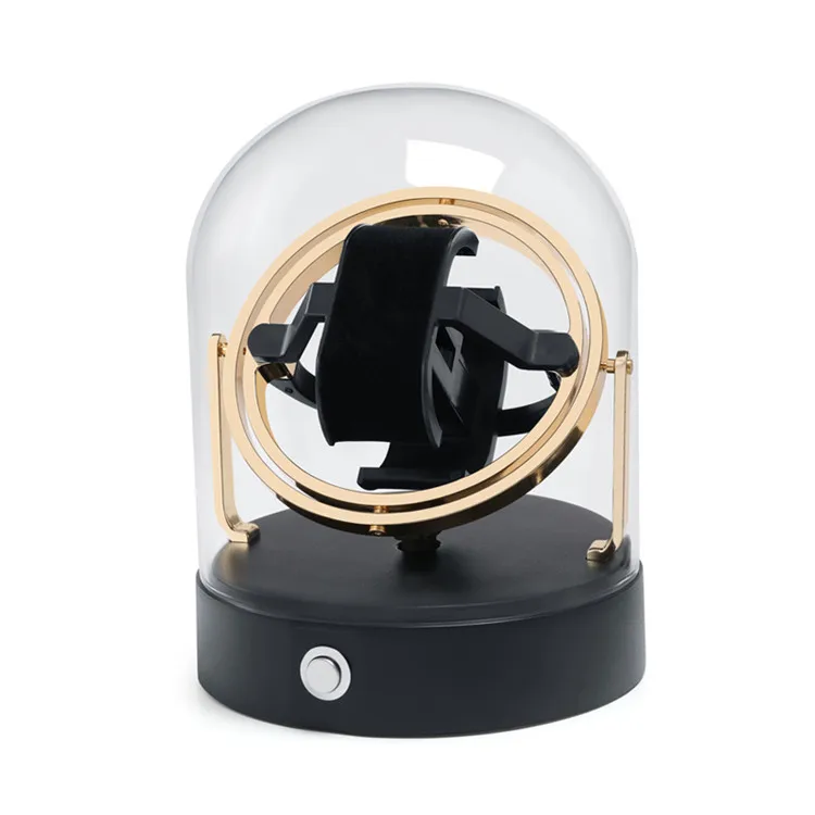 Luxury Automatic Watch Winder Box for Mechanical Watches, Metal Case Storage Display Organizer with Silent Motor, Adjustable Rotation Modes, LED Illumination, Secure & Elegant Watch Display for Home or Office - 图片 9