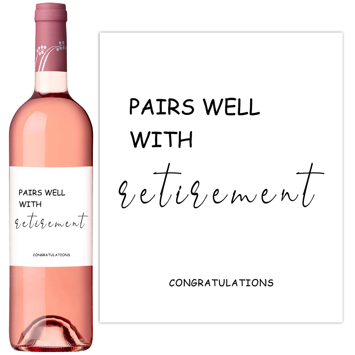 4-Pack Humorous Wine Bottle Stickers – Funny Retirement-Themed Self-Adhesive Labels for Men & Women, Party Gifts, Anniversary Celebrations, and Wine Decor - 图片 5