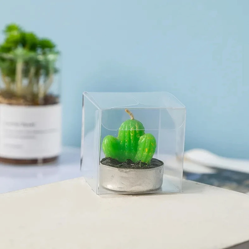 Clear Cake Box Transparent Gift Organizer, PVC and Paper Packaging for Birthday, Baby Shower, Wedding, DIY Baking, Party Desserts, Food-Safe Display Container, Black/Transparent 10