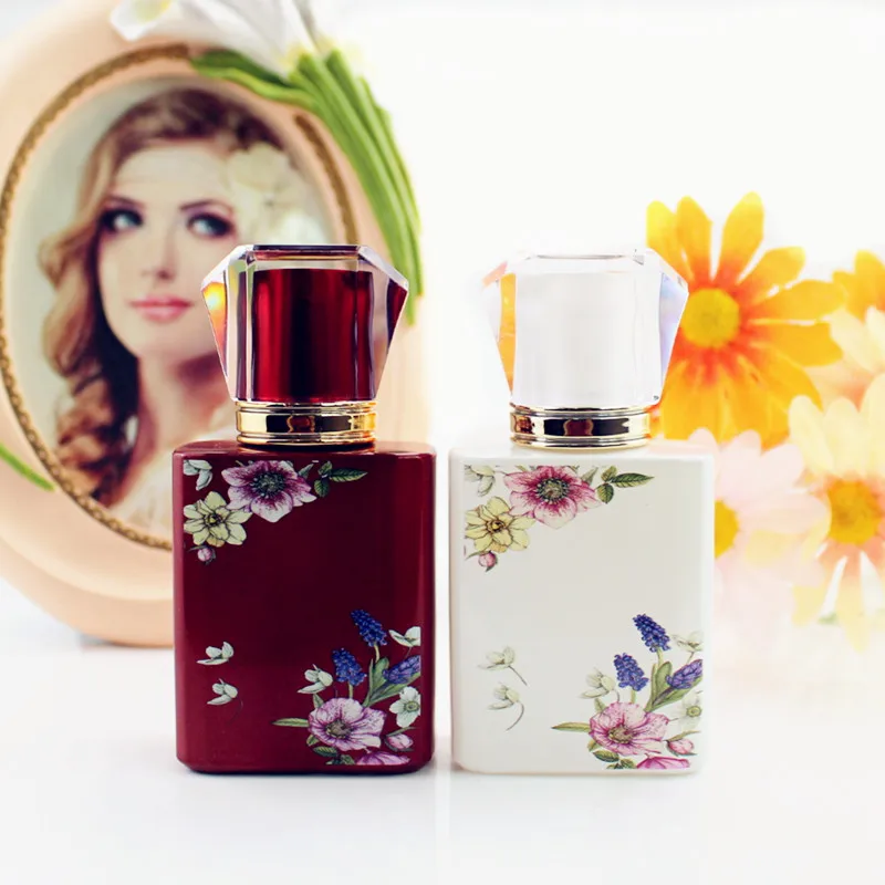 5/10PCS 50ML Square Glass Perfume Bottles, Refillable Empty Spray Containers in Black, Pink, White, or Red, Luxury Fragrance Packaging Bottles for Travel, Retail Display, Gifting, and Boutique Use - 图片 3