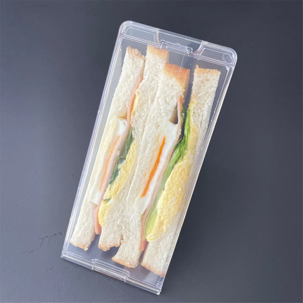 High-Quality Triangle Sandwich Containers, Reusable Clear Plastic Lunch Boxes for Sandwiches, Snacks, Fruits, Portable, Washable, Leak-Proof Meal Storage, Compact Design, Factory Direct Supply 7