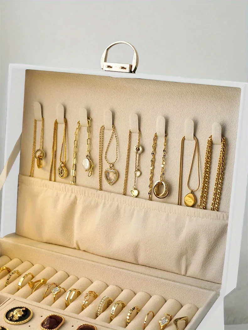 1PC Jewelry Storage Box | Necklace Earrings Organizer Case | Elegant Jewelry Gift Box Packaging | Ideal Choice for Wedding Birthday Valentine’s Day Gift Packaging Display 13