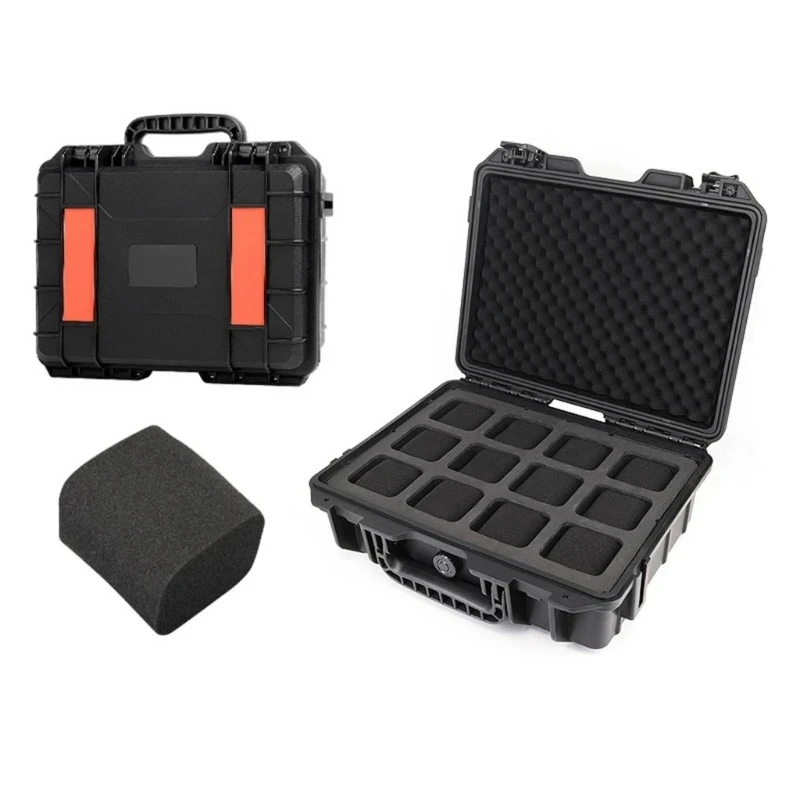 Waterproof Watch Storage Box for Men with Secure Anti-Drop Design, Portable Jewelry Display Case and Toolbox Organizer for Travel and Home, Protective Suitcase for Watches, Bracelets, Rings, and Accessories 21