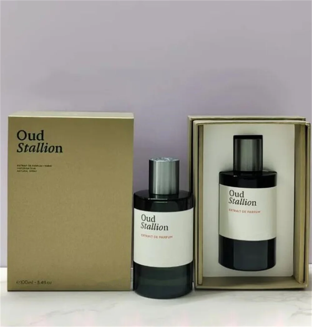 Hibiscus Mahajad 100ML Unisex Perfume Bottle with Fine Mist Spray and Luxury Gift Box, Multiple Materials Including Glass, Acrylic, PET or Metal, Oud Stallion Maracuja Fragrance for Men and Women, Arabic Style Long-Lasting Cologne - 图片 3