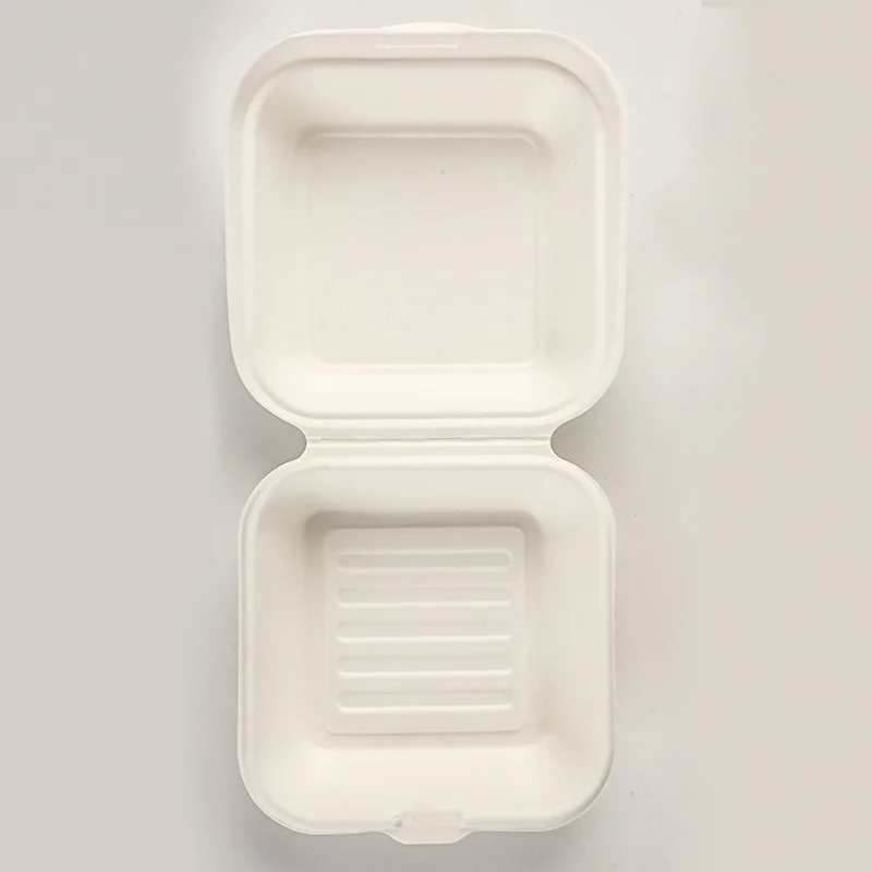 20/10pcs Disposable Bento Food Containers, Biodegradable Sugarcane & Wheat Straw Lunchboxes for Desserts, Cakes, Burgers, Snacks, Microwavable Meal Prep, Eco-Friendly Home Takeout Packaging 17